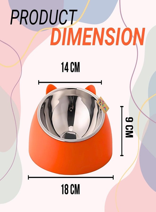 Western Era Pet Steel & Plastic Ear Shape Tilted Bowl - Interactive Pet Feeder, Promotes Healthy Eating, Mental Stimulation, Design for Healthy Eating, Fun Design for Cats, Dogs, Ideal for All Pets - Image 3